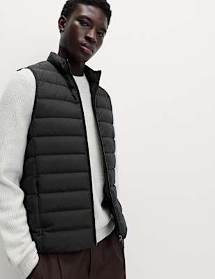 Feather and Down Padded Lightweight Gilet