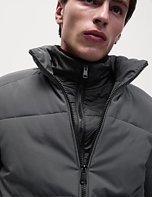 Double Collar Puffer Jacket with Thermowarmth&trade;