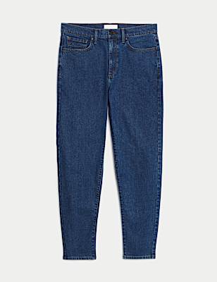 Tapered Fit Stretch Jeans