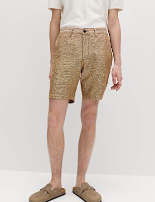 Linen Blend Chino Shorts
