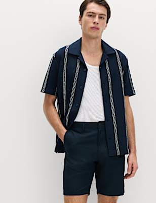 Linen Blend Chino Shorts