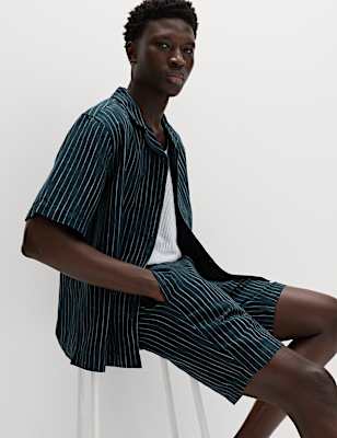 Linen Blend Chino Shorts