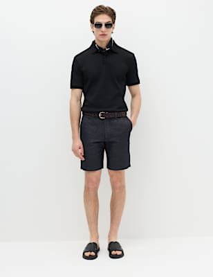 Linen Blend Chino Shorts