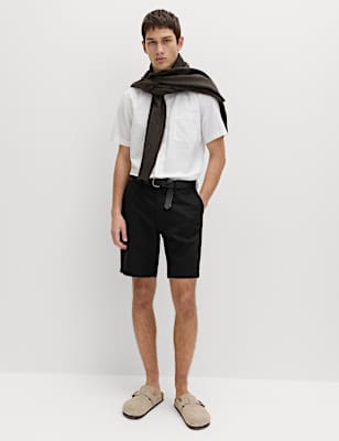 Linen Blend Chino Shorts