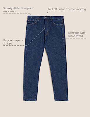 Recycled Cotton Tapered Fit Jeans