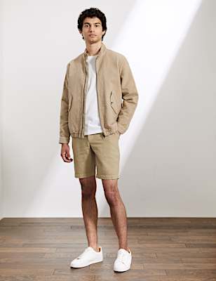 Linen And Cotton Single Pleat Shorts