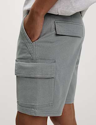 Straight Fit Stretch Cargo Short