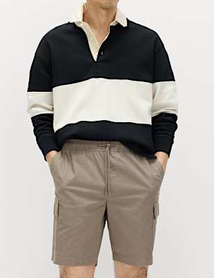 Elasticated Waist Ripstop Cargo Shorts