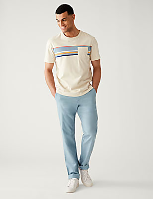 Linen Mix Plain Regular Fit Trousers