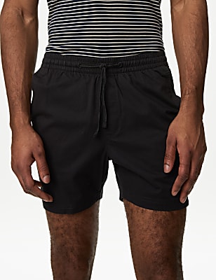 Elasticated Waist Shorter Length Stretch Shorts'