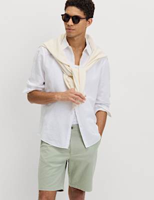 Regular Fit Stretch Chino Shorts