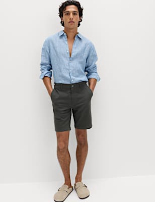 Regular Fit Stretch Chino Shorts