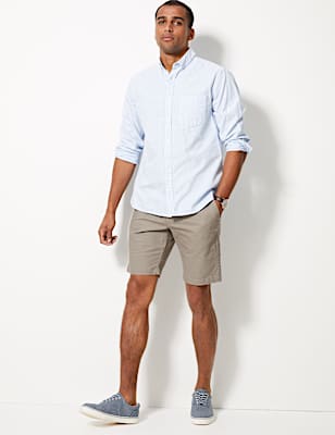 Cotton Rich Chino Shorts with Stretch