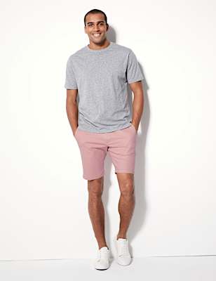 Cotton Rich Chino Shorts with Stretch