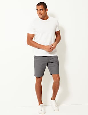 Cotton Rich Chino Shorts with Stretch