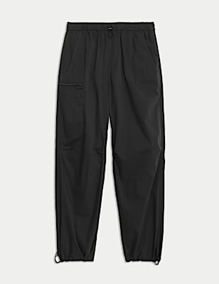 Loose Fit Parachute Cargo Trousers