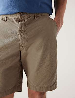 Pure Cotton Half Elasticated Waist Shorts