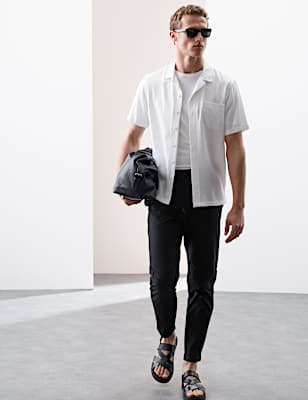 Super Lightweight Tapered Fit Elasticated Waist Trousers