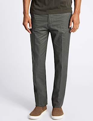 Regular Fit Pure Cotton Chinos with Stormwear&trade;