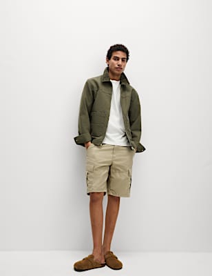 Pure Cotton Lightweight Cargo Shorts