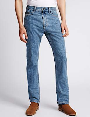 Pure Cotton Regular Fit Jeans