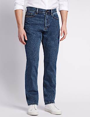 Pure Cotton Regular Fit Jeans