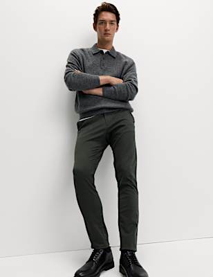 Slim Fit Cotton Rich Stretch Chinos