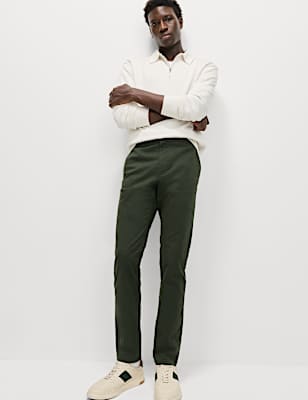 Slim Fit Cotton Rich Stretch Chinos