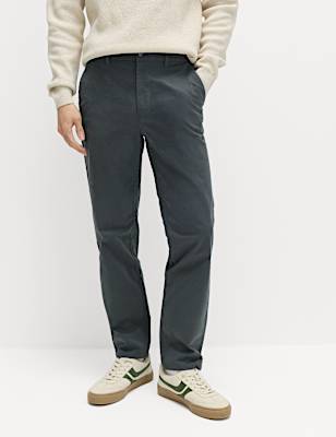Regular Fit Half Elasticated Waist Chinos