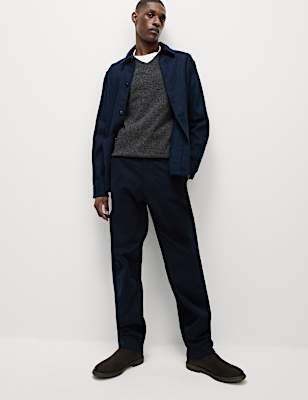 Regular Fit Elasticated Waist Chinos