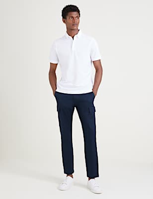 Slim Fit Stretch Cargo Trousers