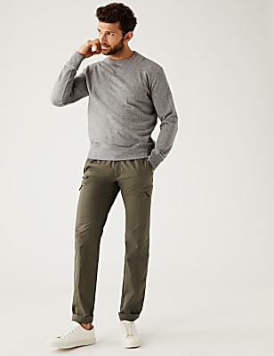 Slim Fit Belted Trekking Trousers