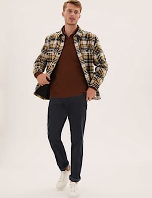 Regular Fit Corduroy Stretch Trousers