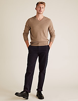 Regular Fit Corduroy Stretch Trousers