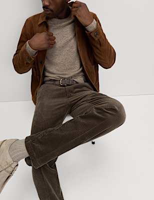 Regular Fit Cotton Rich Luxury Cord Chinos