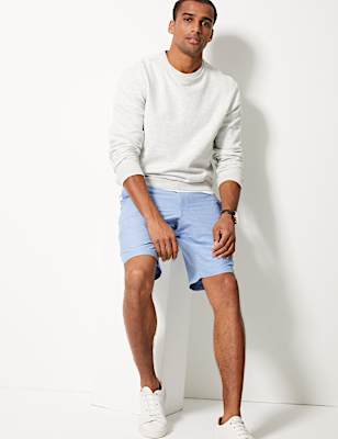 Pure Cotton Chambray Shorts