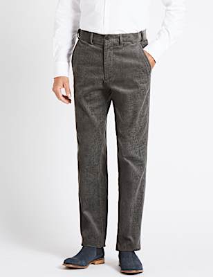 Regular Fit Pure Cotton Corduroy Trousers