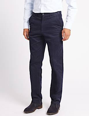 Regular Fit Pure Cotton Corduroy Trousers