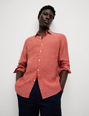 Regular Fit Pure Linen Shirt