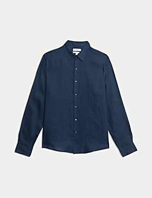 Regular Fit Pure Linen Shirt