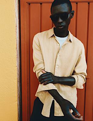 Regular Fit Pure Linen Shirt