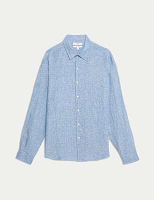 Regular Fit Pure Linen Shirt