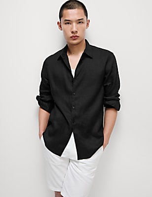 Regular Fit Pure Linen Shirt