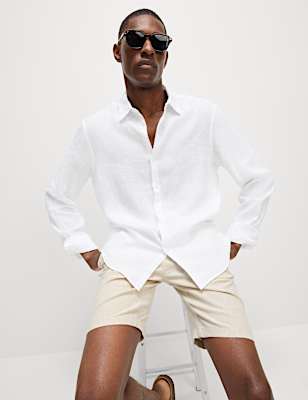Regular Fit Pure Linen Shirt