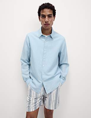 Cotton Linen Blend Shirt