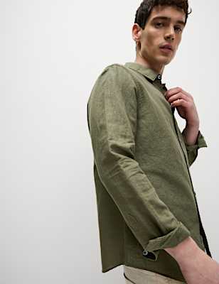 Cotton Linen Blend Shirt