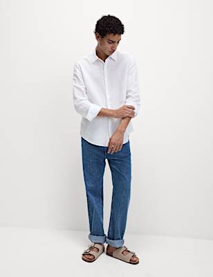 Cotton Linen Blend Shirt
