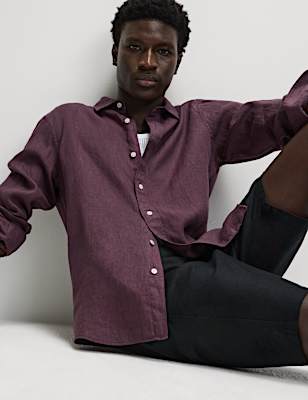 Pure Linen Garment Dye Shirt