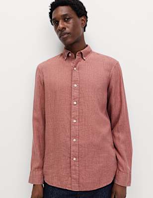 Pure Linen Garment Dye Shirt