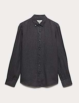 Pure Linen Garment Dye Shirt